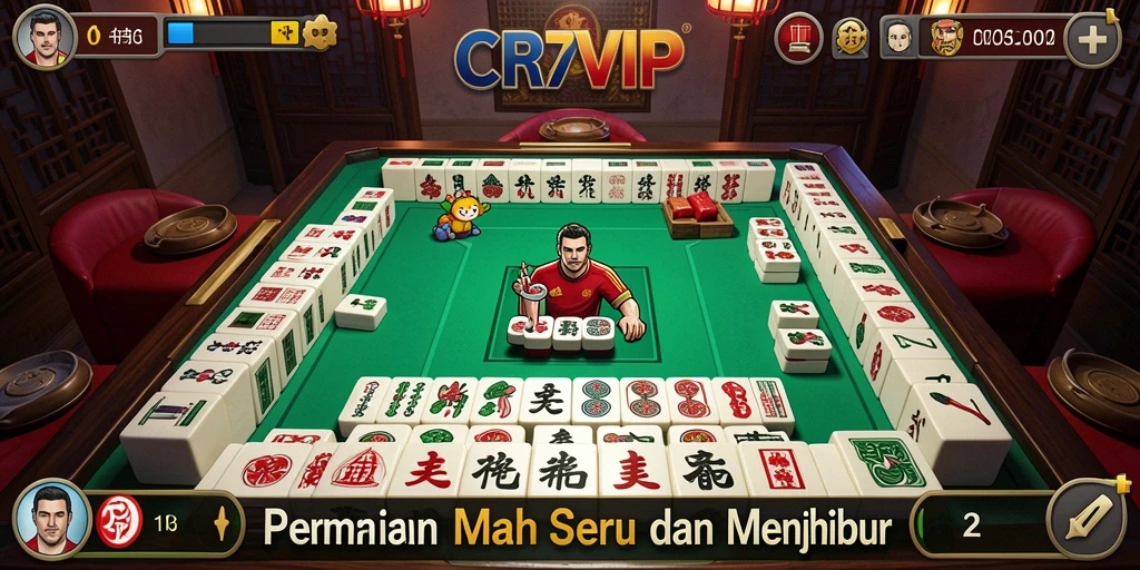 Tampilan gameplay menarik dari CR7VIP dengan suasana Mahjong yang seru.