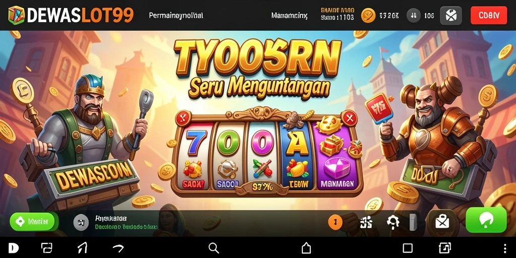 Screenshot gameplay DEWASLOT99 menampilkan pengelolaan bisnis yang menarik.