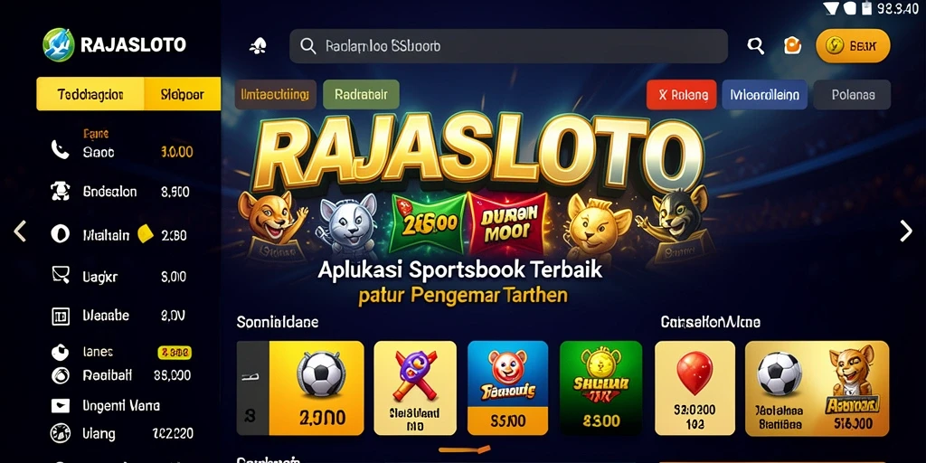 Tampilan menarik dari gameplay RAJASLOTO dengan variasi taruhan.