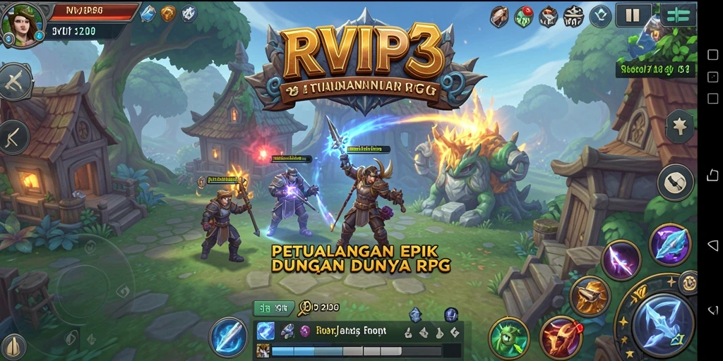 Tampilan gameplay RVIP3 yang seru dan mendebarkan.