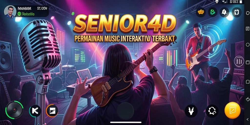 Tampilan menarik gameplay game Musik SENIOR4D.