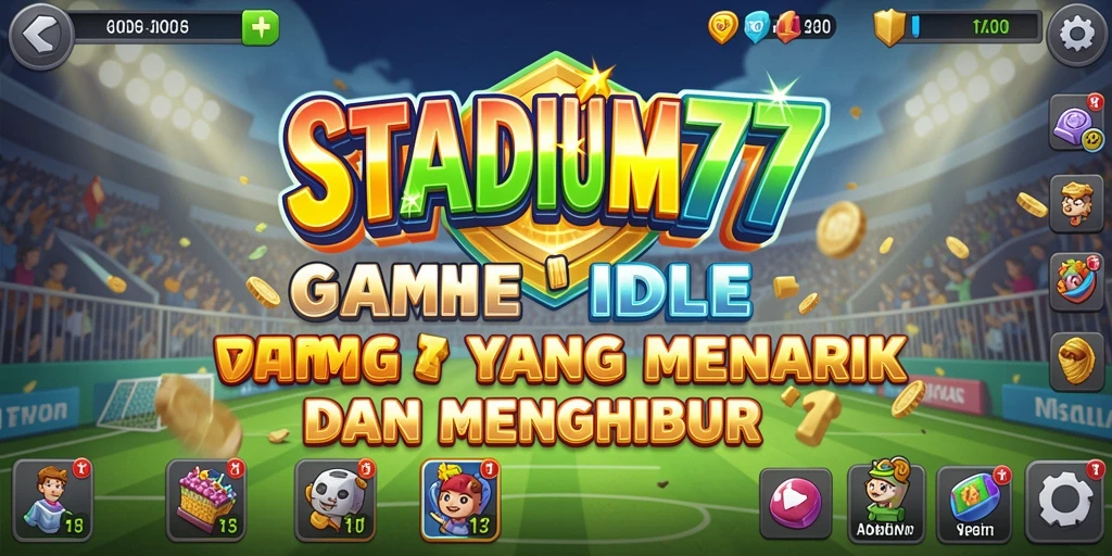 Tampilan gameplay STADIUM77 dengan karakter dan arena menarik.
